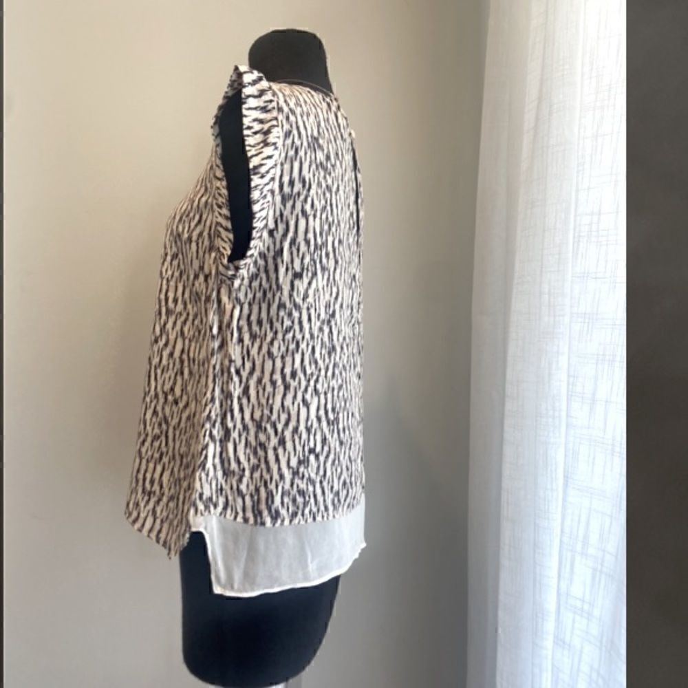 Rebecca Taylor Mirage Cap Sleeve Silk Shell - Picture 6 of 16